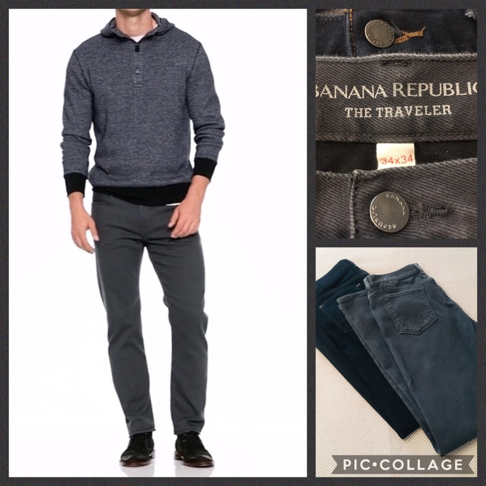 *2 PAIRS* || Banana Republic Traveler Jeans